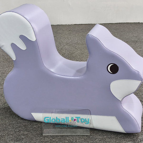 Purple Animal Rocker voor peuter zachte zone
