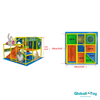 Kompakte Indoor-Spielanlage f&uuml;r Kinder mit Kletter-Softplay-Modulen