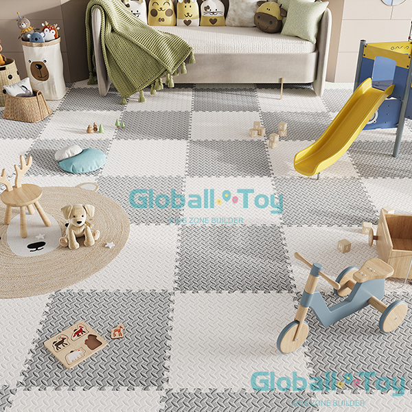 Tapete de brincar de espuma intertravada para &aacute;rea de atividades infantis