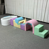 Combo tunnel de jeu doux et toboggan pour aire de jeux pour enfants