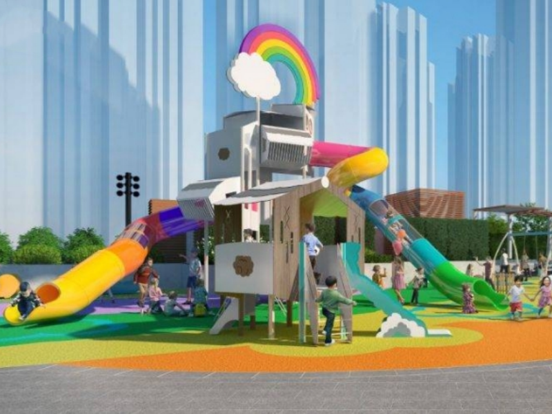 Kombinasi Fasilitas Rekreasi Indoor Dan Outdoor Cocok Untuk Sekolah Dan Taman Kanak-Kanak