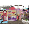 aire de jeux intérieure commerciale avec équipement de jeu souple et tunnels
