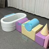 Ensemble de jeu doux pour enfants avec toboggan amusant et tunnel pour les fêtes
