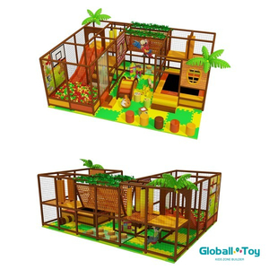 Modulare Kleinkind -Indoor -Spielgeräte mit Hinderniskurs und Soft Fitnessstudio