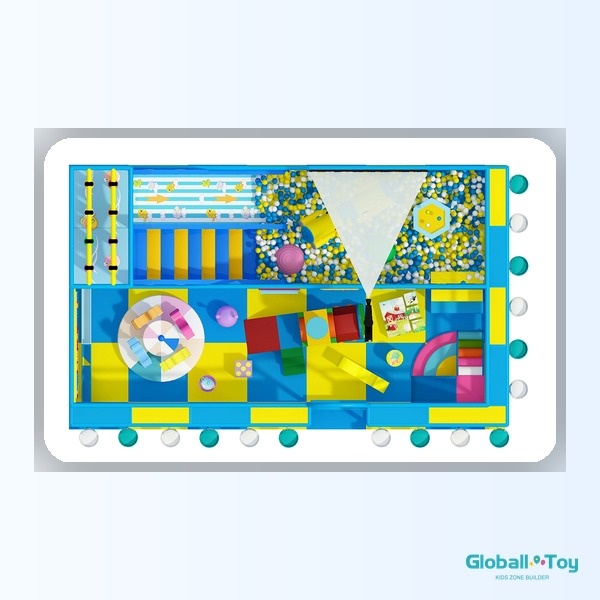 Proveedor de estructura de juego interior comercial con diseño de océano personalizado