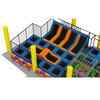 modulair trampolineparksysteem gecombineerd met touwparcours voor gezinsspeelcentra