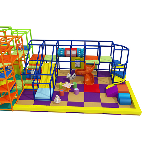 Mehrstufige Softspielgeräte mit Rutschen, Brücken und Krabbelröhren für Kindertagesstätten