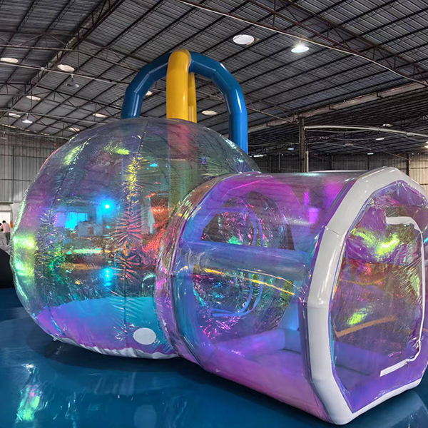 Tente d&ocirc;me color&eacute;e en PVC avec tunnel pour f&ecirc;tes d'enfants