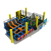 overdekt trampolinepark met ninja-hindernisbaan en schuimkuil voor entertainmentcentra