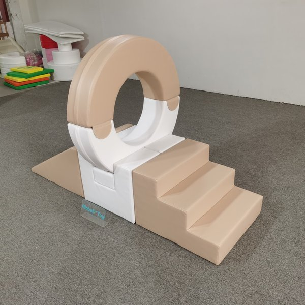 yumuşak oyun-tırmanma-halka seti-kapalı-oyun alanı-ekipmanları-tedarik&ccedil;i-pembe-beyaz