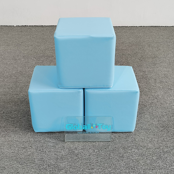  Light-Blue-Soft-Play-Cube-For-Day-Care-Center