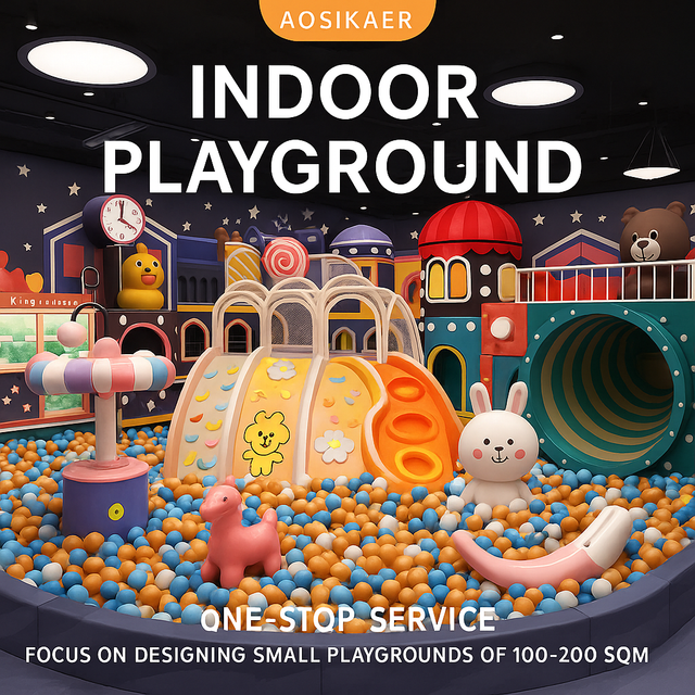 Aire de jeux intérieure personnalisée pour château coquin pour enfants – Structures de jeu à plusieurs niveaux avec toboggans, tunnels et piscines à balles