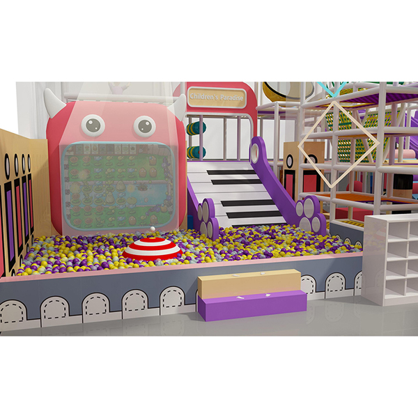structure de jeu intérieure de bonbons colorés pour centre de divertissement pour enfants