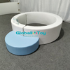 Piscina de bolas de juego suave personalizable con cita en diapositiva