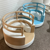 Chaise carrousel beige pour enfants, jeu doux, pour aire de jeux int&eacute;rieure