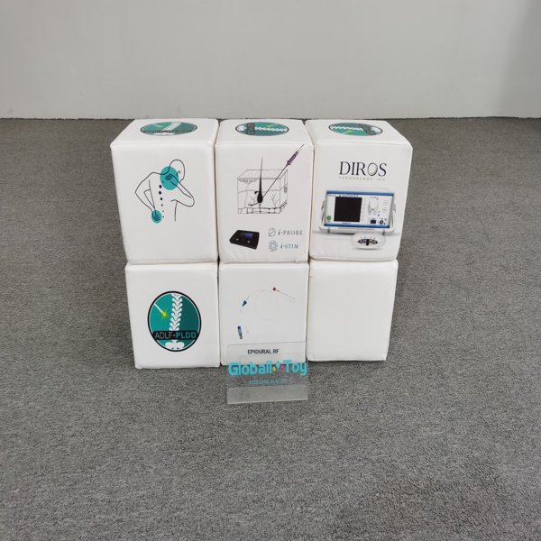 soft-play-cube-th&egrave;me-m&eacute;dical-impression-personnalis&eacute;e-&eacute;quipement-d'aire de jeux int&eacute;rieure 