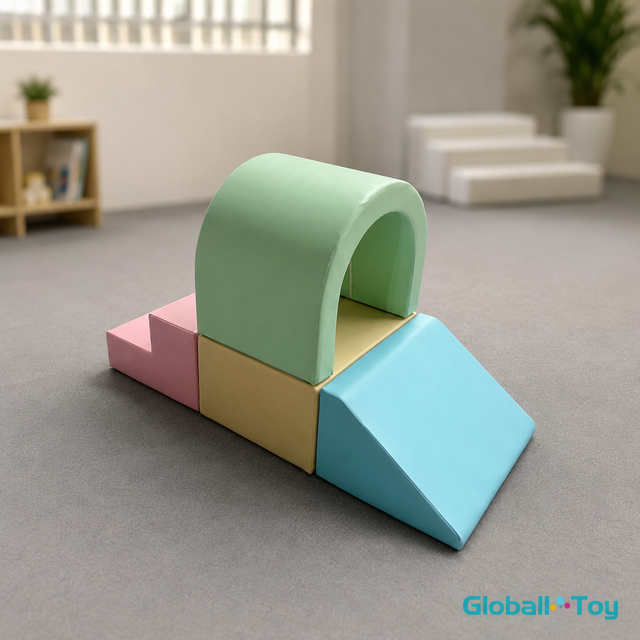 fornitore-set-per-arrampicatore-tunnel-pastello-soft-play-per-asilo nido