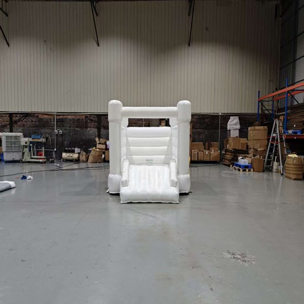 White-inflatable-hounce-house-with-slide-commercial-event-supplier
