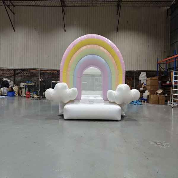parco giochi al coperto per noleggio commerciale-gonfiabile-arcobaleno-casa-soft-play